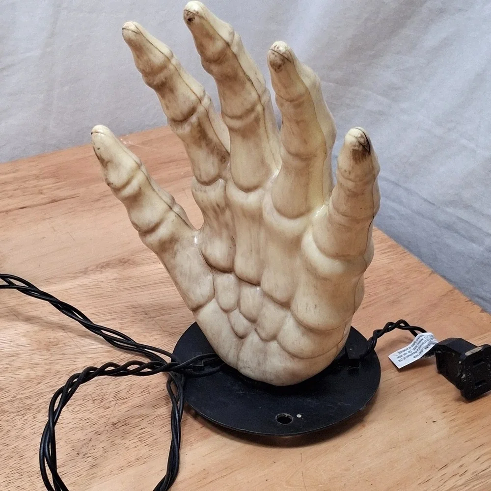 Halloween Blow Mold Skeleton Hands String Light Life Spooky Decor Indoor/Outdoor